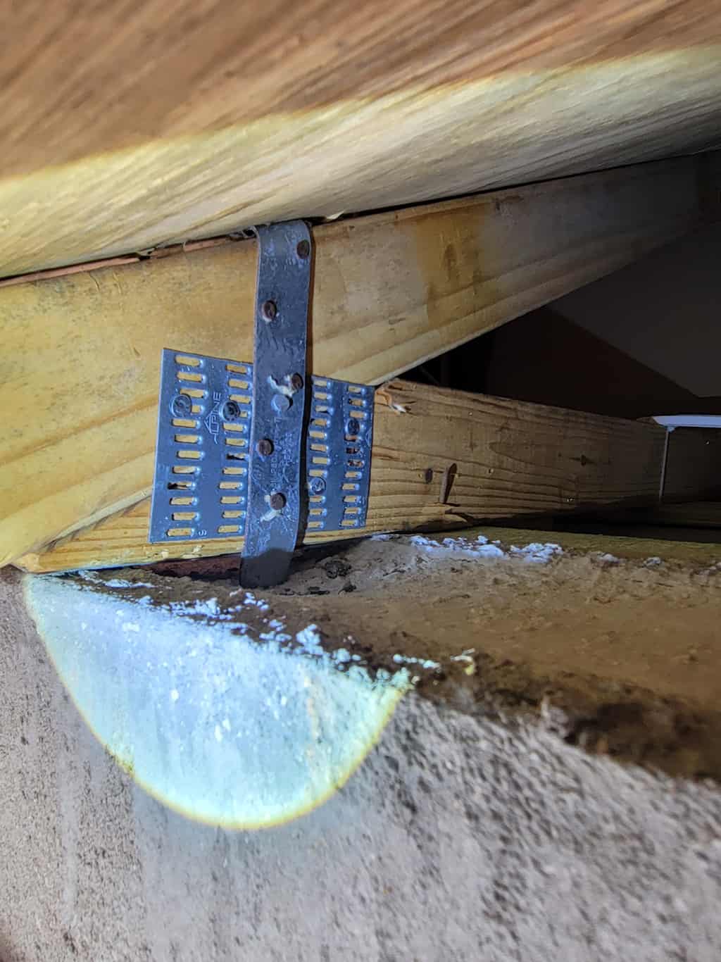 Hurricane Strap on Wind Mitigation Report.